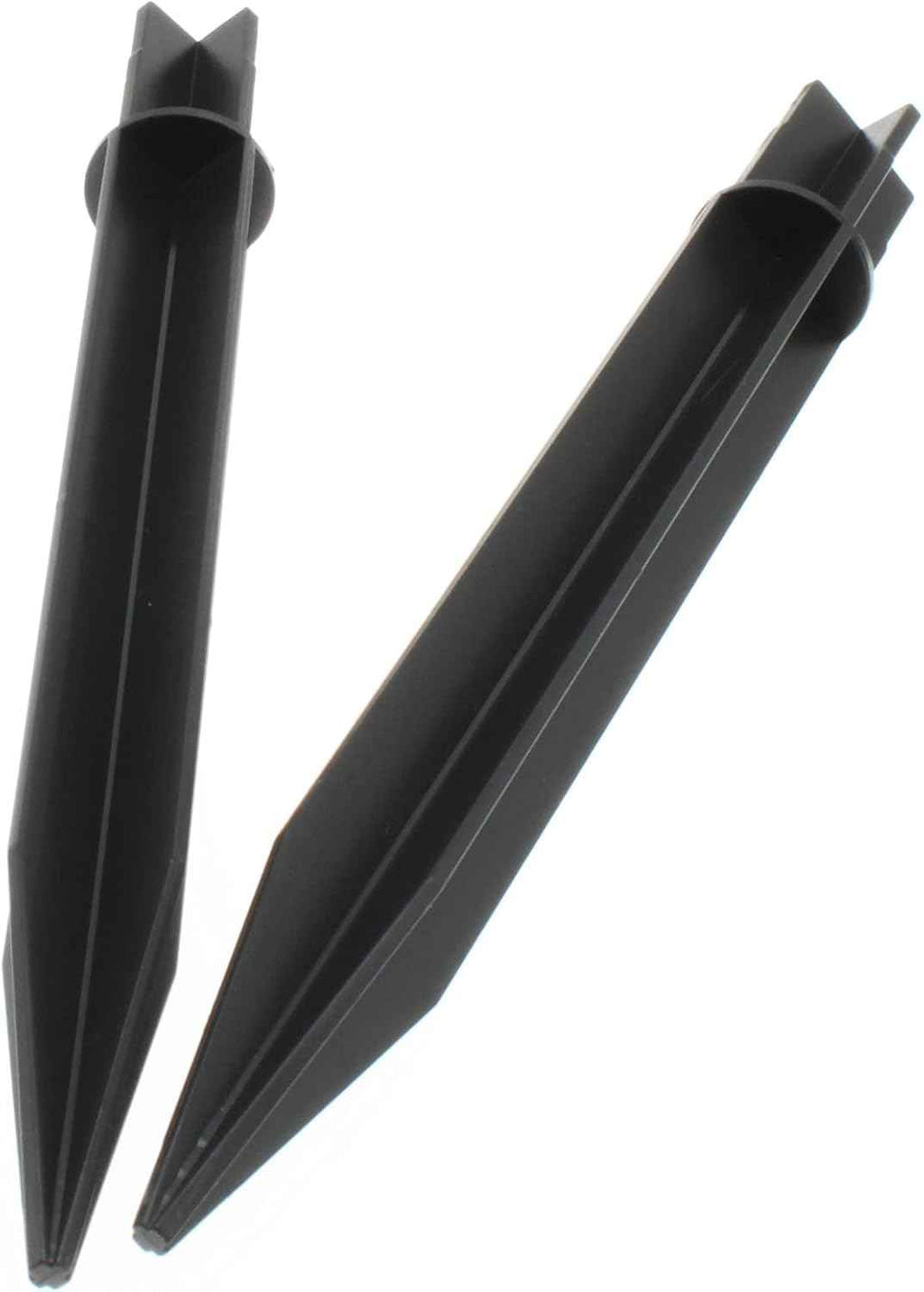 8PCS ABS Ground Spikes 8.26 Inch/21cm Solar Lights Spikes Replacement Ground Stakes (Black)
