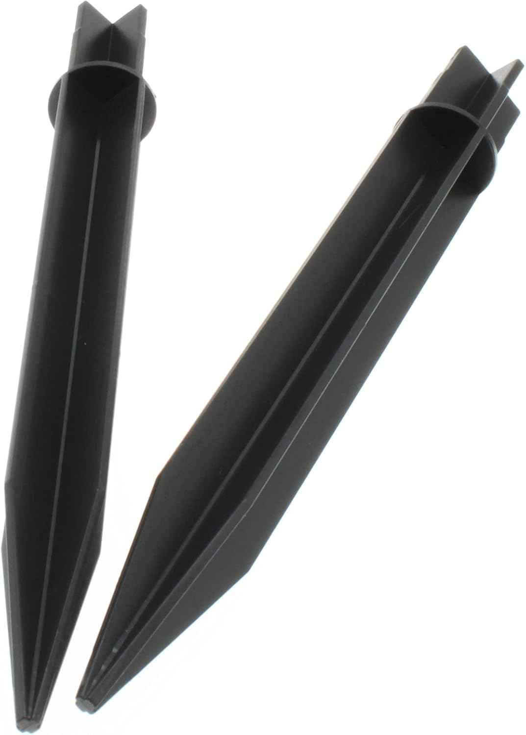 8PCS ABS Ground Spikes 8.26 Inch/21cm Solar Lights Spikes Replacement Ground Stakes (Black)