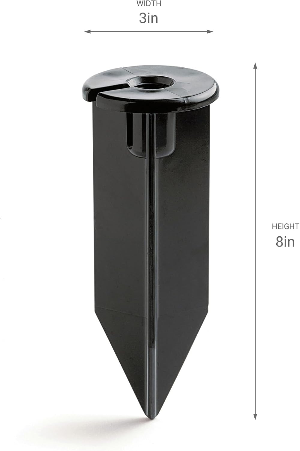 Kichler 12V Landscape Light Stake, Black | Corrosion-resistant ABS construction provides secure fixture support for landscape lighting (3" x 8"), 15575BK