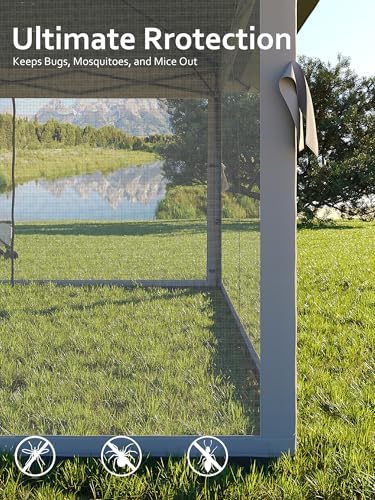 Hipicute 13 X 13FT Pop Up Gazebo, Canopy Tent, Gazebos on Clearance,Patio Folding Canopy with Mosquito Netting - Backyard Tent for Party, Wedding, Outdoor Dining, Patio, Backyard(Dark Grey+Light Grey)