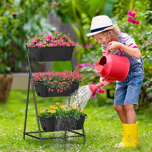 Raised Garden Bed 3 Tier Vertical Garden Planter Elevated Planter