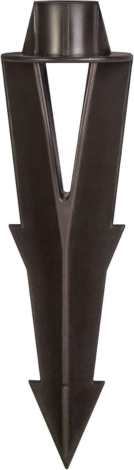 Hinkley 9-Inch Composite Ground Stake - 9” Ground Stakes Replacement for Outdoor Landscape Lighting - Corrosion Resistant, Bronze Finish, Plastic Landscape Light Stake for 12V Fixtures, 0014BZ | 2.75-Inch x 9-Inch, Ground Stakes, Outdoor Landscape Ligh...