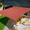 KANAGAWA 10'x10' Rust Red Sun Shade Sail Square