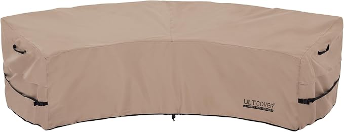 ULTCOVER Waterproof Patio Curved Sofa Sectional Cover by ULTCOVER