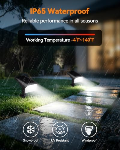 Solar Lights Outdoor Waterproof IP65, 56 LED 3 Lighting Modes Solar Spot Lights Outdoor, Solar Powered Landscape Lighting for Yard Pathway Garden, 4 Pack (Cool White)