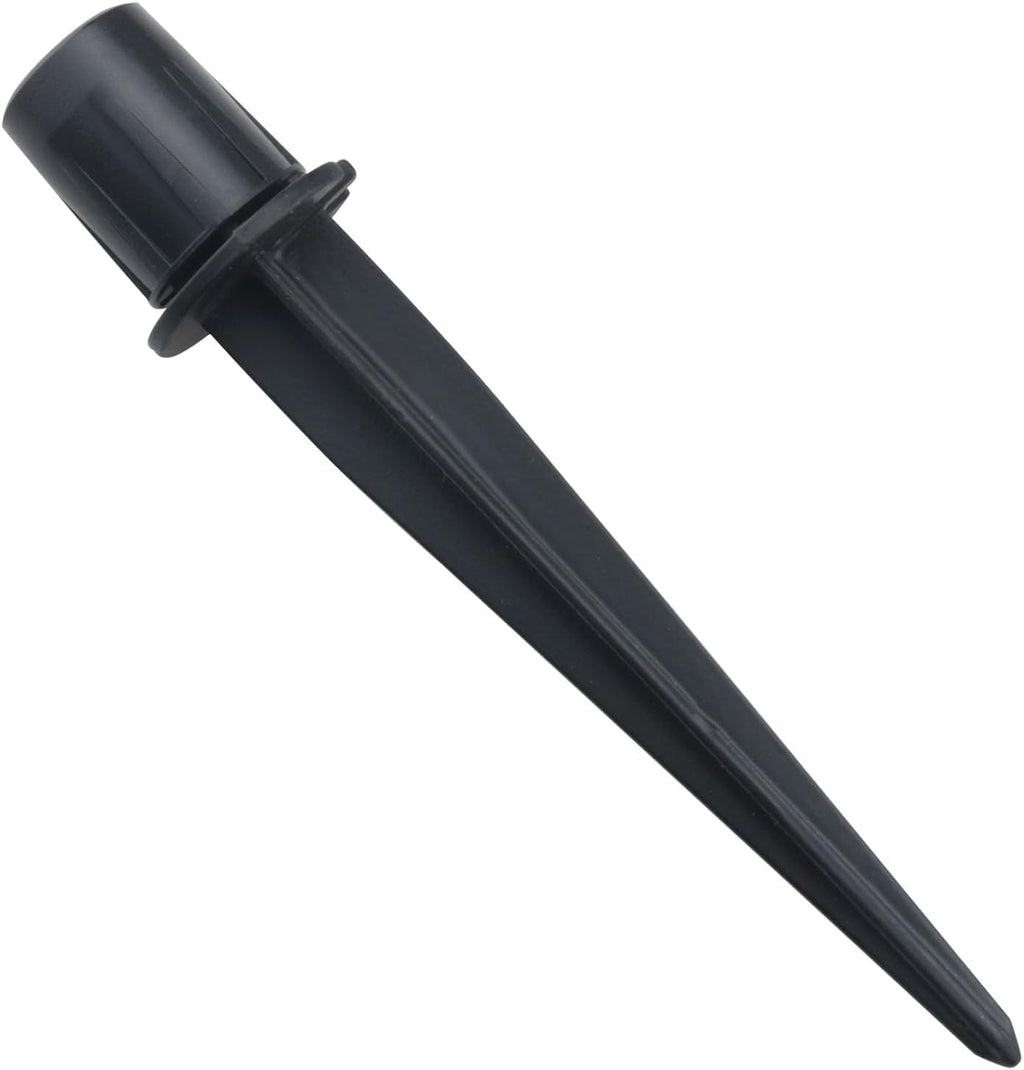 CHENJIN 4PCS Outdoor Lighting Fixture Fixed Legs 5.34x0.83in inch Tent Ground Legs Lawn Garden Park Ground Pole Solar Light Replacement Stake Ground Stake Accessory Black