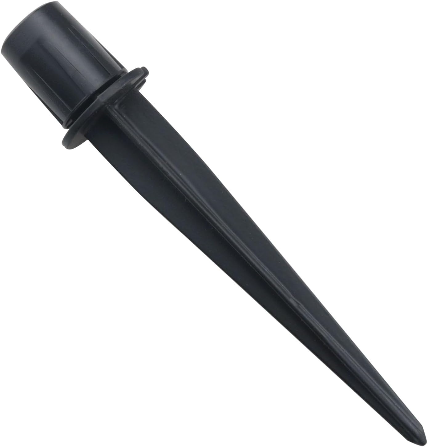 CHENJIN 4PCS Outdoor Lighting Fixture Fixed Legs 5.34x0.83in inch Tent Ground Legs Lawn Garden Park Ground Pole Solar Light Replacement Stake Ground Stake Accessory Black
