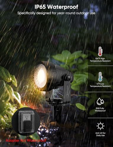 APPECK Landscape Lighting, RGBW Spotlights with APP Control,8 Pack