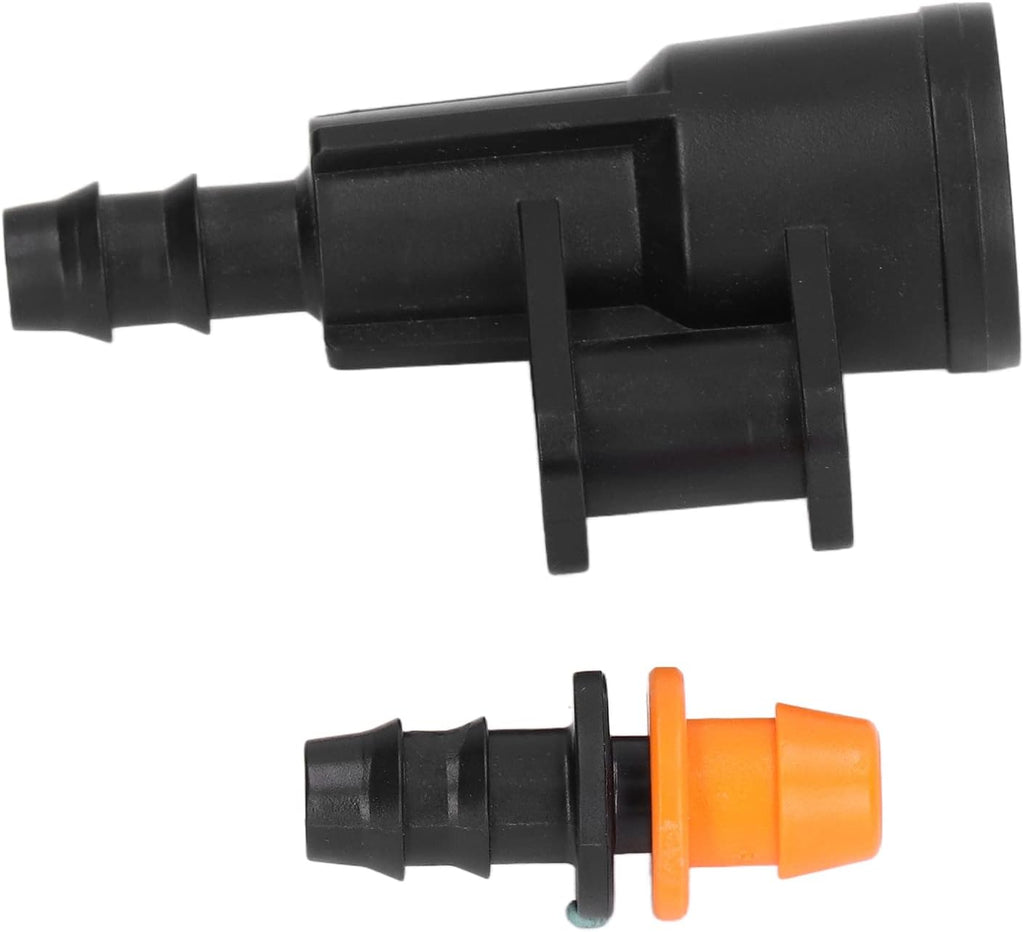 15sets Hose Connector G1/2 Inch Female Thread Rotating Sprinkler Adapter Bracket for 8/12 Distribution Tubing Hose Durable Plastic Irrigation Kit Accessories for Farmland Garden
