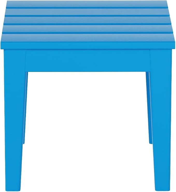 WestinTrends Ashore Outdoor Patio Modern Adirondack Side Table, Pacific Blue by WestinTrends