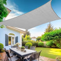KANAGAWA 24'X24' Grey Sun Shade Sail Curved Rectangle