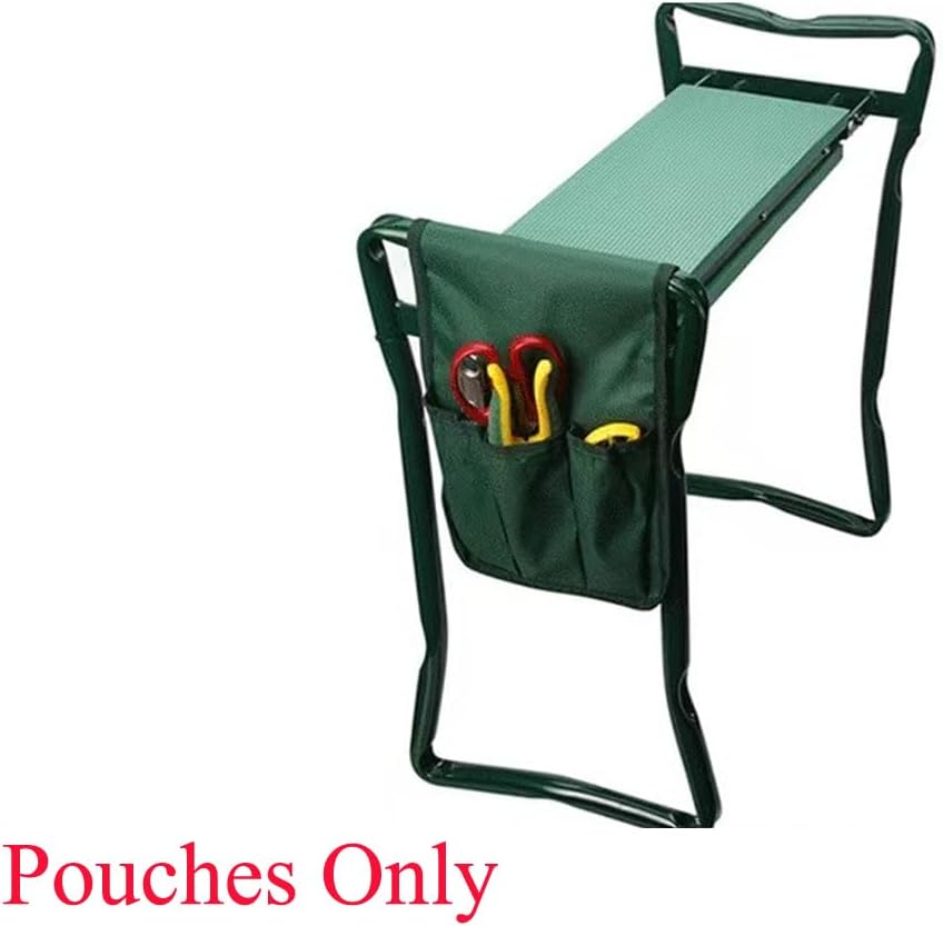 2 Pack Garden Kneeler Tool Bag Gardening Kneeler Seat Side Pouch Hanging Storage Pocket Organizer for Garden Kneeler and Seat Garden Bench Garden Stool Gardening Shears Spades Plant Labels