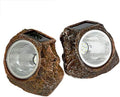 EiGreen Solar Garden Rock Lights Outdoor, 2 Pack 10 LED Waterproof