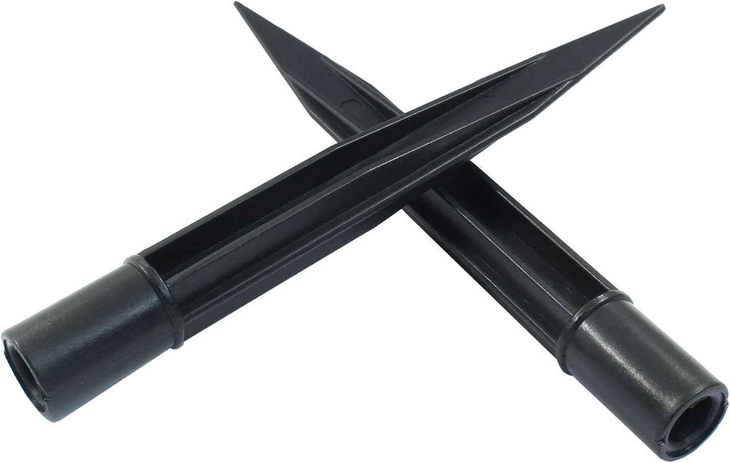 12Pcs Solar Lights Spikes, 8.25 Inch Torch Stake | Plastic Lights Replacement Stakes, For Garden Lights Landscape Yard Pathway Patio Lamps Pole, Inside Diameter 0.85 Inches
