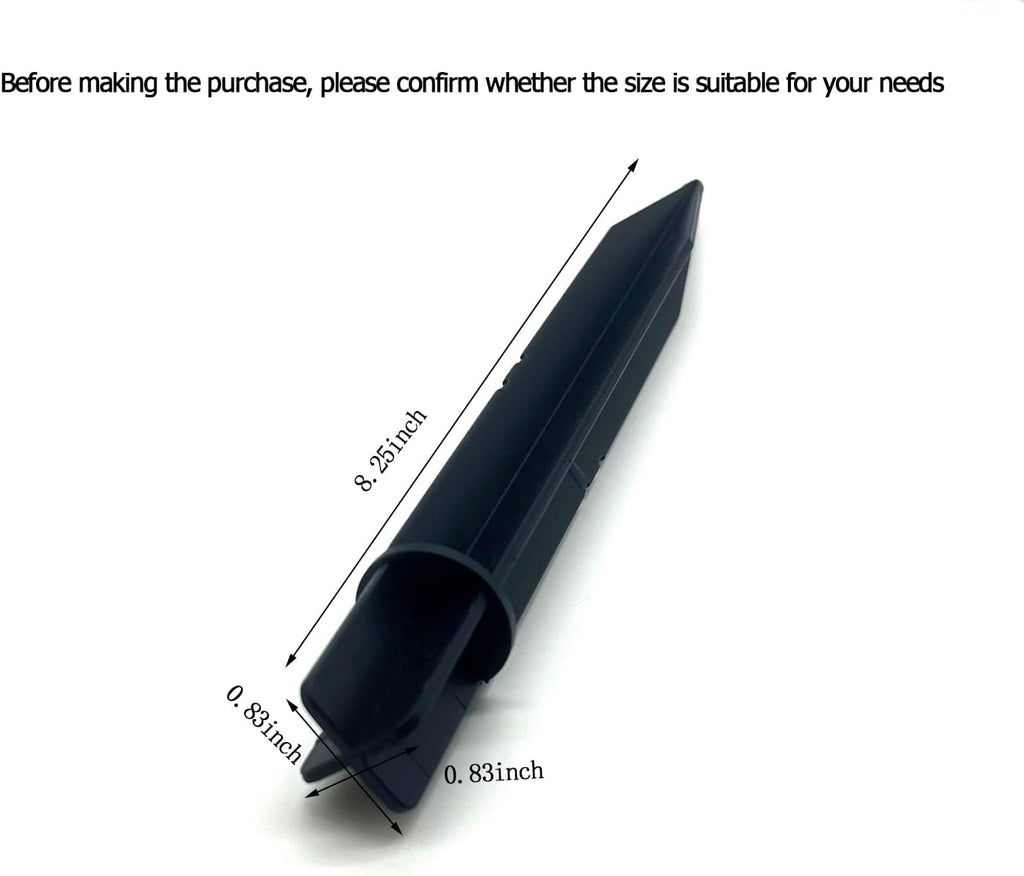 Aliotech 6Pcs Reinforced Ground Spike, Solar Lights Spikes, ABS Plastic Lights Replacement Stakes for Solar Pathway Garden Torch Lights(Inside Diameter 0.83 Inches)