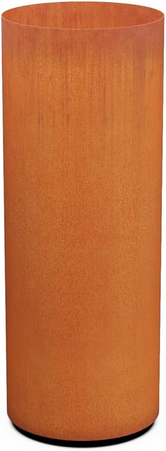 PLANTERCRAFT Corten Steel Metal Planter Box, Round Sizes, Modern Garden Steel by Plantercraft