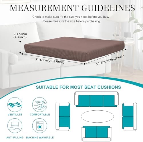 12 Pcs Outdoor Cushion Covers, Patio Sofa Cushion Covers Replacement