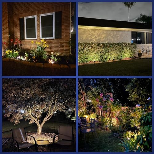NYMPHY Solar Lights Outdoor Waterproof - 4 Pack (Warm White)