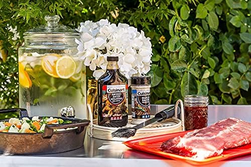 Cuisinart Grilling Prep and Serving Tray, Dishwasher-Safe, 2-Pc Nesting Set | 17-in x 10.5-in food tray set for prepping and serving, shatter-resistant melamine design fits 6 burgers, CPK-200