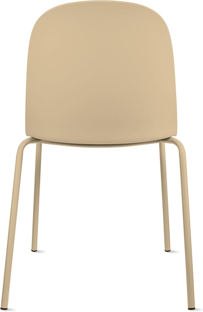 2xhome Parent Modern Stackable Armless Dining Chair | Plastic Shell Seat - Image 6