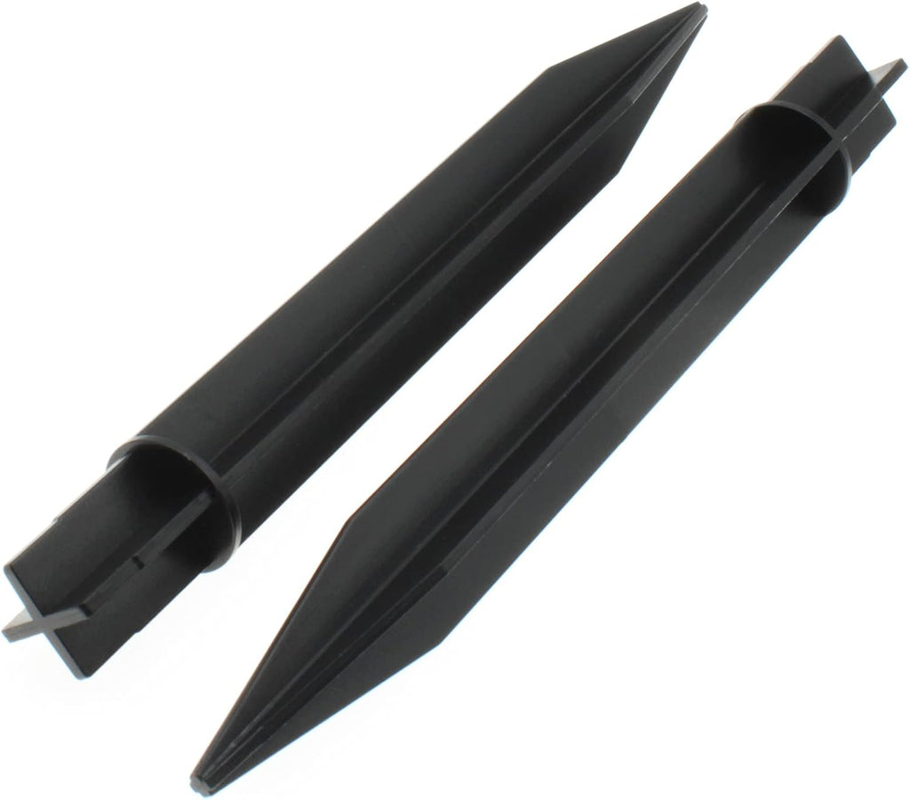 8PCS ABS Ground Spikes 8.26 Inch/21cm Solar Lights Spikes Replacement Ground Stakes (Black)
