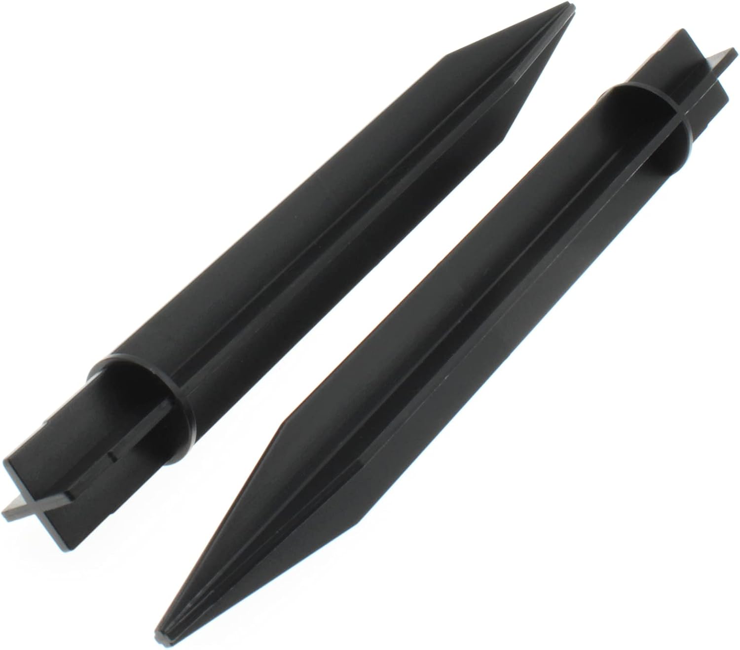8PCS ABS Ground Spikes 8.26 Inch/21cm Solar Lights Spikes Replacement Ground Stakes (Black)