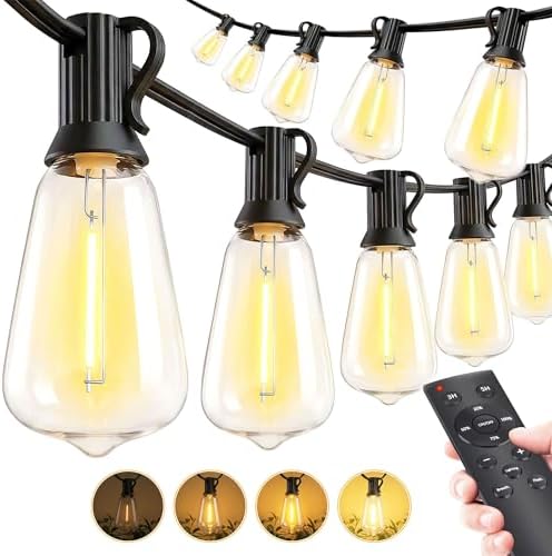 Outdoor String Led Patio Lights - 50Ft 15M Outside Waterproof Light