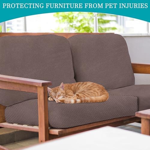 12 Pcs Outdoor Cushion Covers, Patio Sofa Cushion Covers Replacement