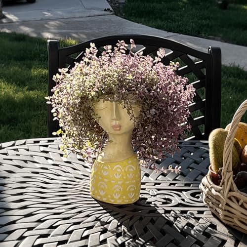 DiliComing Face Planter-Pots for Indoor Plants - 11 Inch Tall Planters