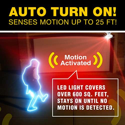 Bell+ Howell Bionic Spotlight White Solar Outdoor Motion Sensor LED Lights - 8 Bulb Waterproof Landscape Security Lights for Patio & Garden