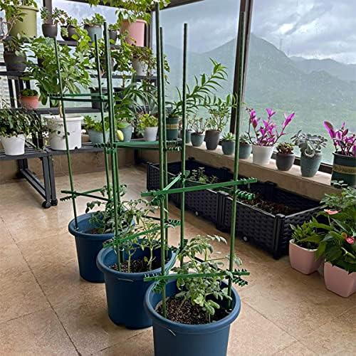2Feet 24inch Garden Stakes Sturdy Plant Sticks Support Tomato Stakes