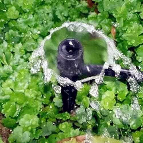 Garden Hose Quick Connect 360 Degrees Irrigation Adjustable Garden Sprinkler Agricultura Greenhouse Watering Spray Nozzle for 4/ 7mm Hose 10 Pcs (Color : Black)