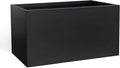 Steel Planter 36" x 12" x 16" Metal Rectangle Outdoor Planter Black Powder by DISCOVERINGBEAUTY