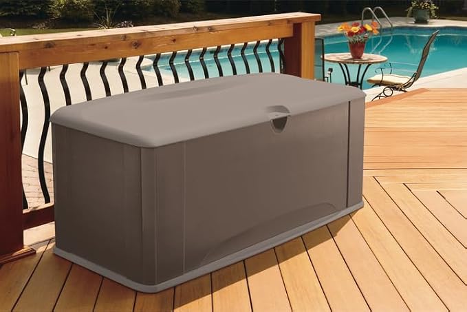 Rubbermaid Extra Large Resin Outdoor Storage Deck Box - Image 5