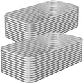 2 Pack Tall 6x3FT Corrugated Galvanized Steel Raised Garden Bed