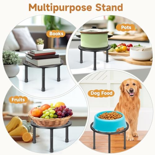 Amaoot 5 Pack Metal Plant Stand, Iron Plant Stands for Indoor and Outdoor