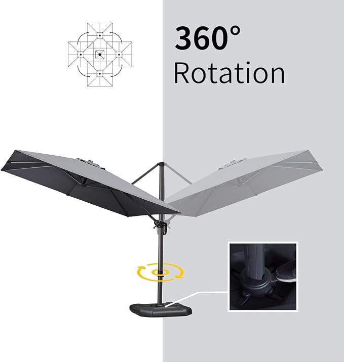 PURPLE LEAF 9' X 11.5' Patio Umbrella - Image 7
