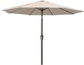 JEAREY 9FT Outdoor Patio Umbrella Market Umbrella by JEAREYOutdoorsCollection