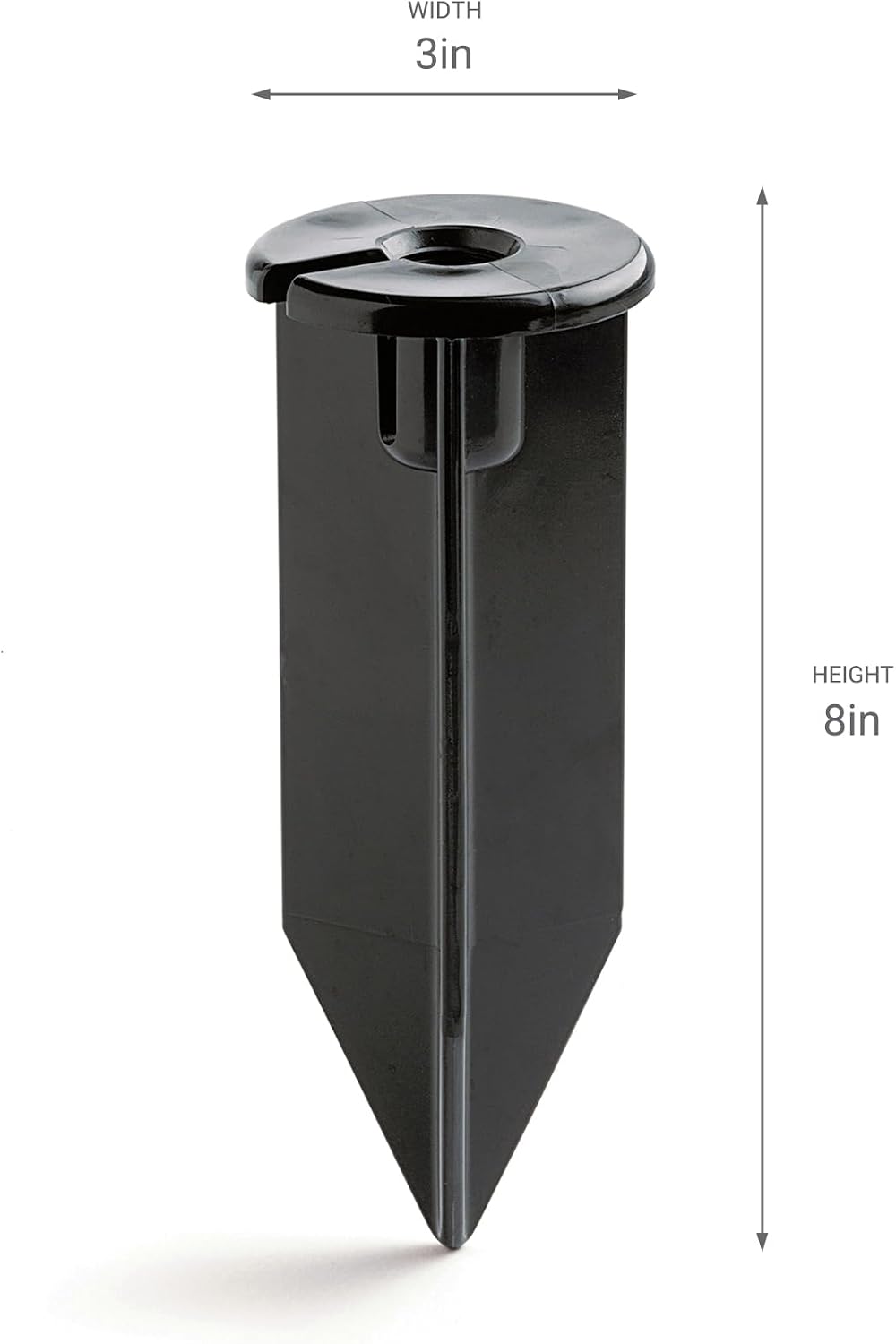 Kichler 12V Landscape Light Stake, Black | Corrosion-resistant ABS construction provides secure fixture support for landscape lighting (3" x 8"), 15575BK