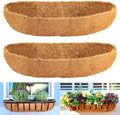 LCHUANG Coco Liners for Planters - 2 Pack 24 Inch Trough Coconut