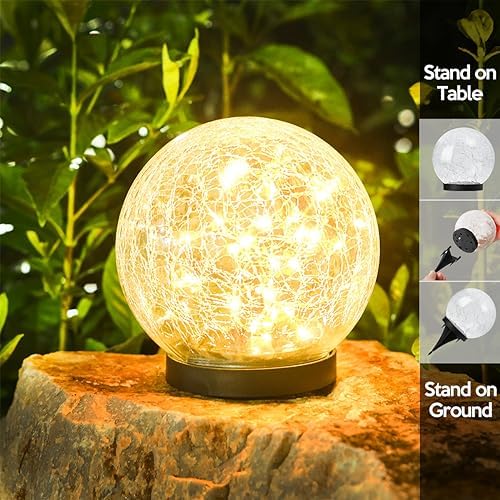 Outdoor Waterproof IP65 Solar Globe Lights, Led Solar Light Balls for