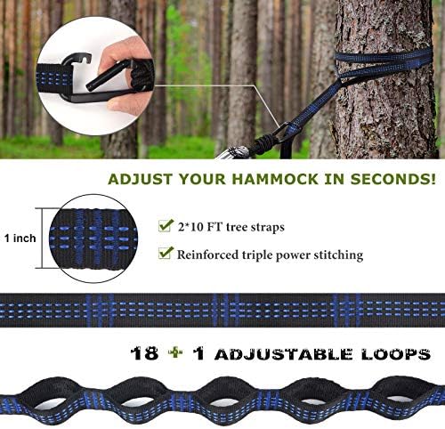 Camping Hammock with Net,Portable Lightweight Double Hammocks with