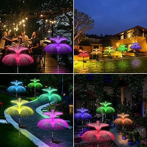 Weepong Solar Garden Lights 3 Pack New Upgraded Solar Lights Outdoor