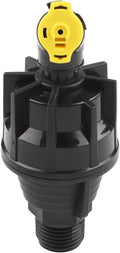 360 Degree Rotating Lawn Sprinkler, Automatic Garden Irrigation Nozzle with Adjustable 180-360° Spray Range, Uniform Water Distribution for Farm Orchard Nursery, Yellow, DN15 Interface(nozzle)
