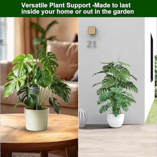 5 Pack Stackable Monstera Plant Support Stakes for Indoor & Outdoor Plants, Garden Accessories for Climbing & Potted Plants, Plant Sticks for Vine Training & Stem Stabilization