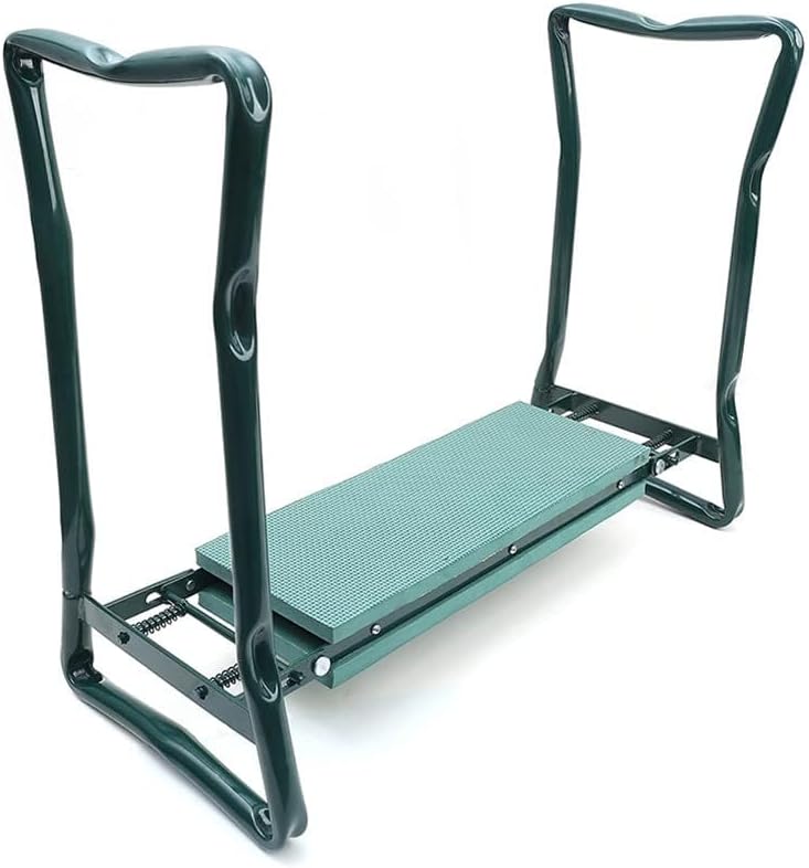 Garden Kneeler Seat Garden Stools Foldable Stool with Tool Bag Pouch EVA Foam Pad Capacity-Protects Your Knees for Gardening Tool kit