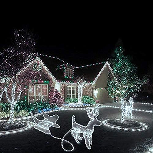 100ft LED Rope Lights, 720Led White Rope Lights for Outside, Connectable Rope Light, Indoor Outdoor Rope Lights Waterproof for Party, Wedding, Background, Trees, Pool, Eaves Decorations