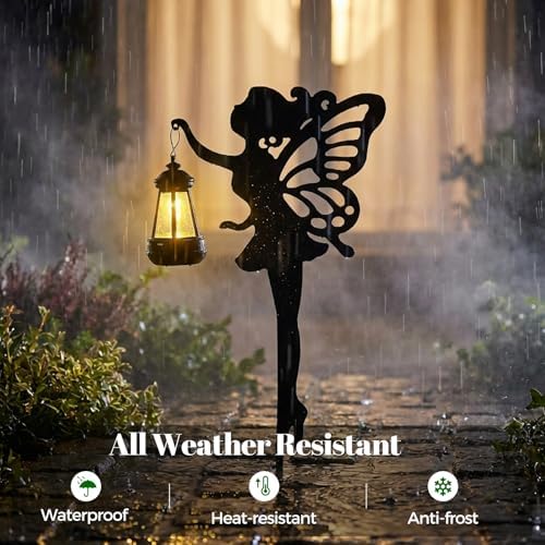 Solar Black Fairy Lights Outdoor Decorative 2 Pack Solar Lights