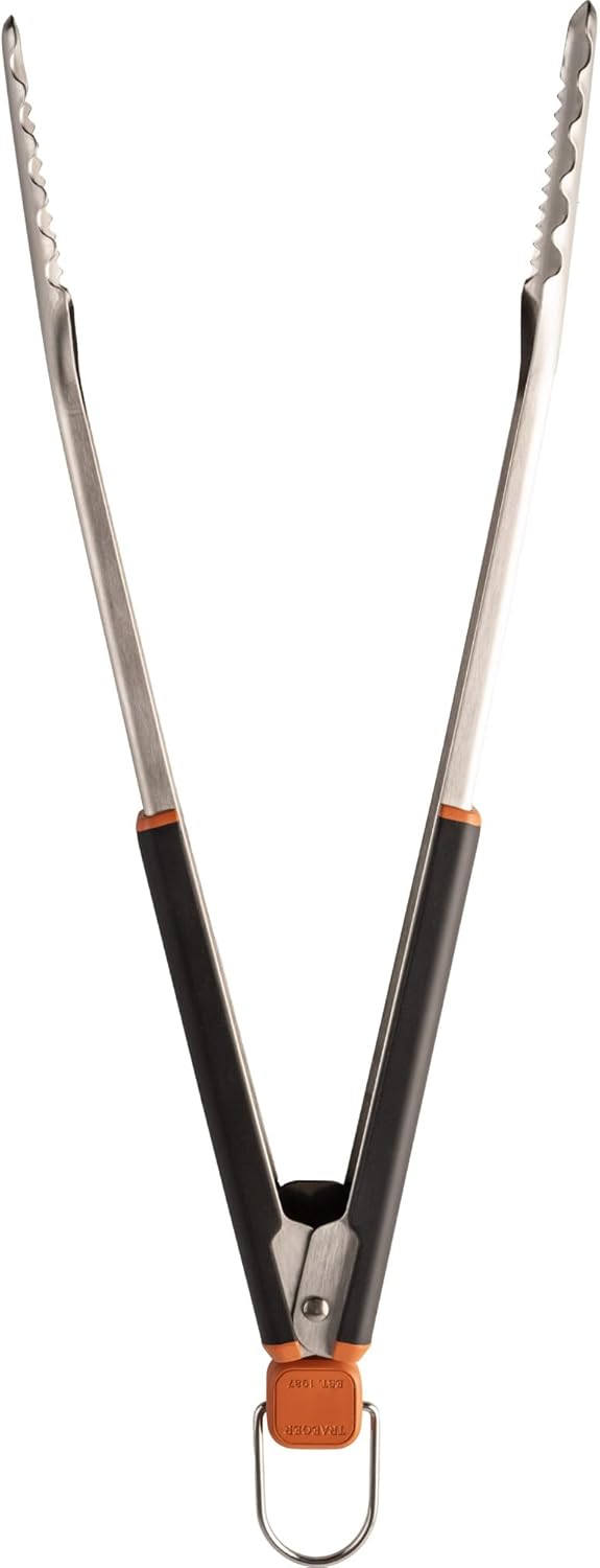 Traeger Grills BAC790 Stainless Steel BBQ Tongs Dishwasher Safe Grill Accessory