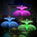 Weepong Solar Garden Lights 3 Pack New Upgraded Solar Lights Outdoor